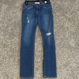 Abercrombie Kids Blue Distressed Skinny Jeans